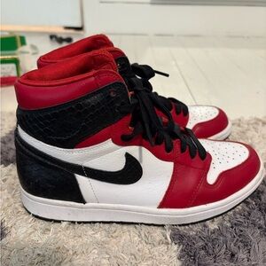 Jordan Red, White, and Black High-Tops